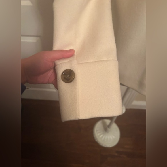 NWT Banana Republic Wool-blend Peacoat XS Off White - Picture 7 of 9